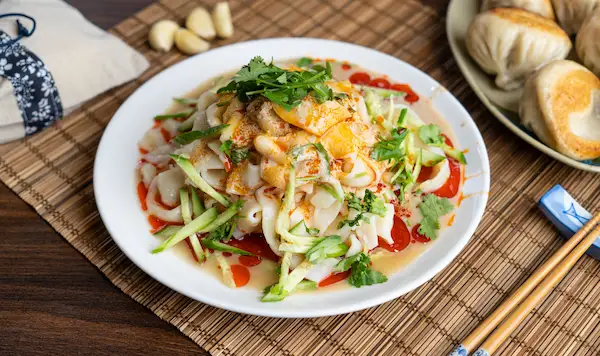 Cold Noodle Salad with Cucumber and Chili